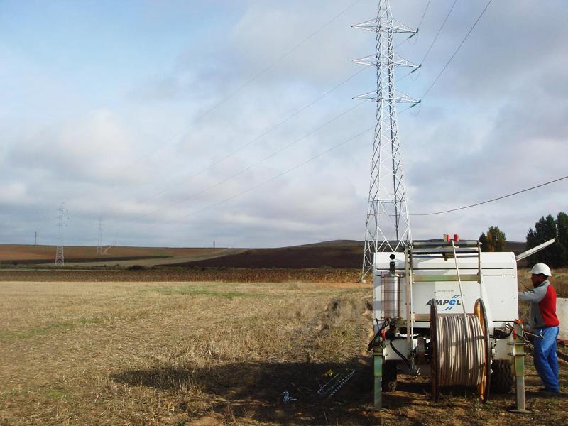 132 Kv transmission line from the Almazán treatment plant