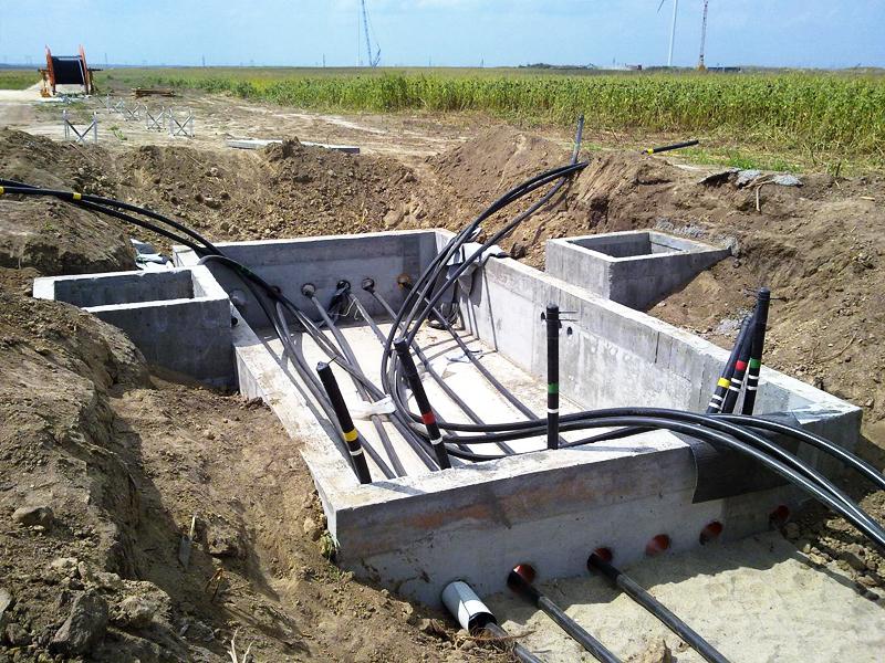 110 kV underground transmission line for the Cernavoda I and II wind farms